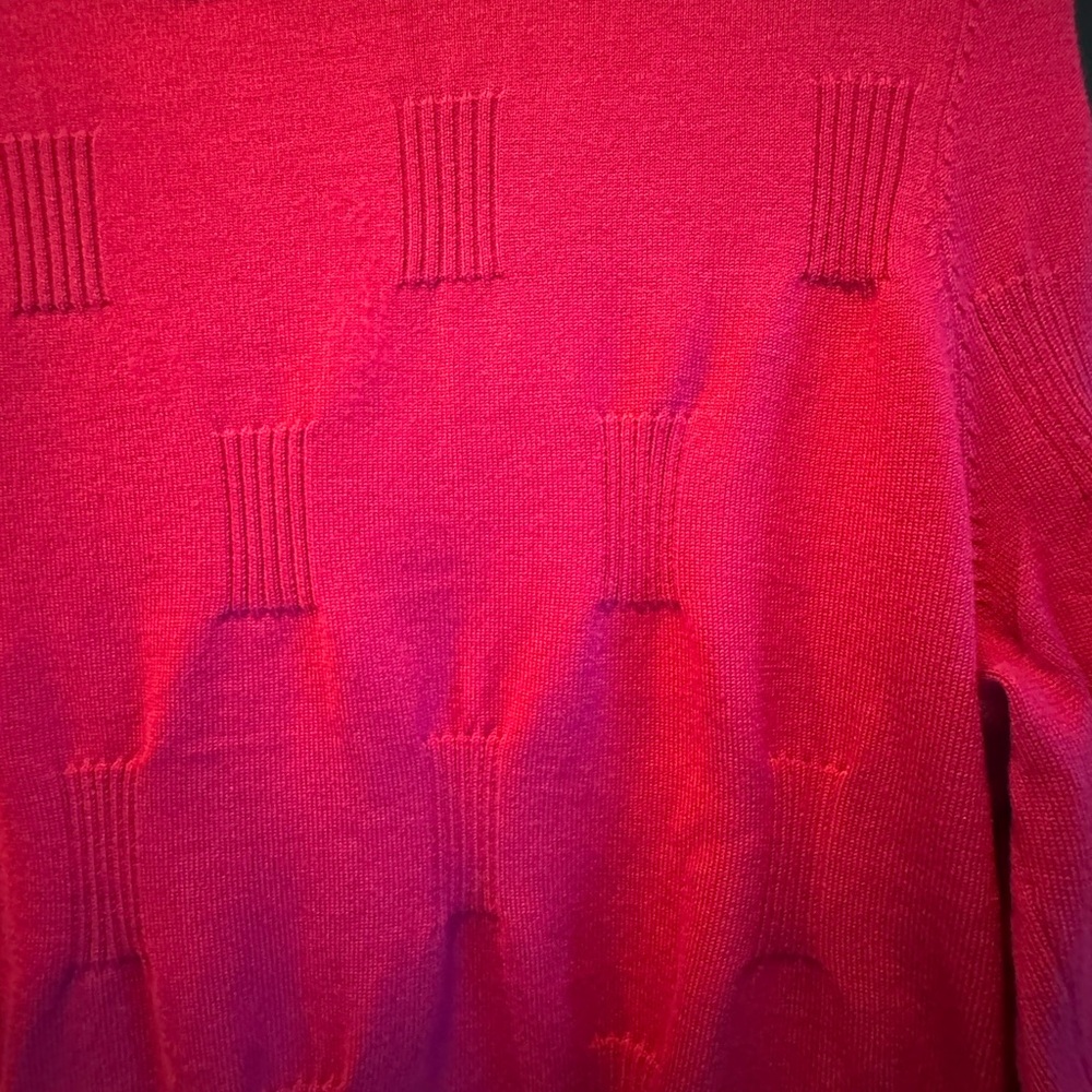 New Hot Pink Cardigan Sweater - Picture 7 of 8